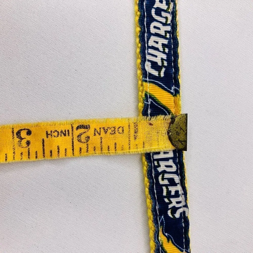 LA Chargers Dog Collar In Blue & Yellow
